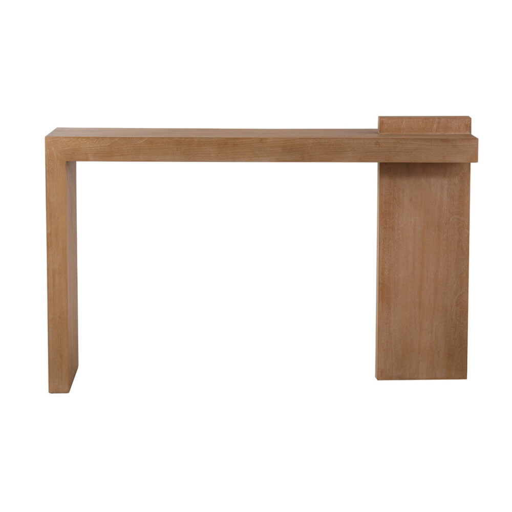 Jasmine 1.6m ELM Console Table - Natural - Image 2