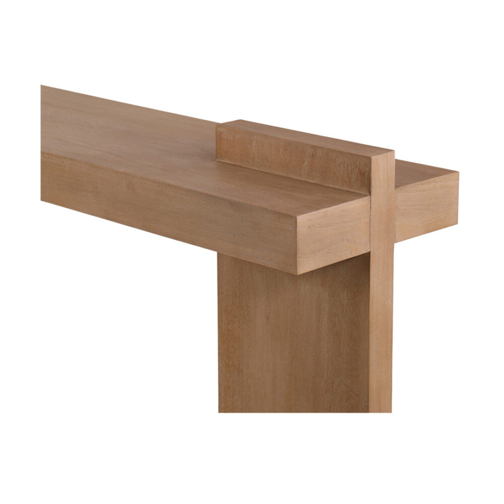 Jasmine 1.6m ELM Console Table - Natural - Image 3