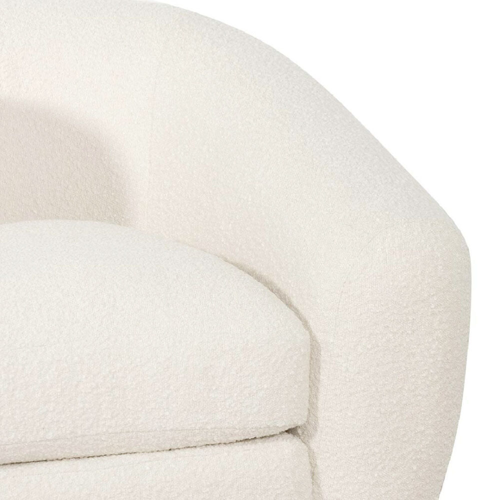 Hurst Armchair - Ivory White Boucle - Image 10