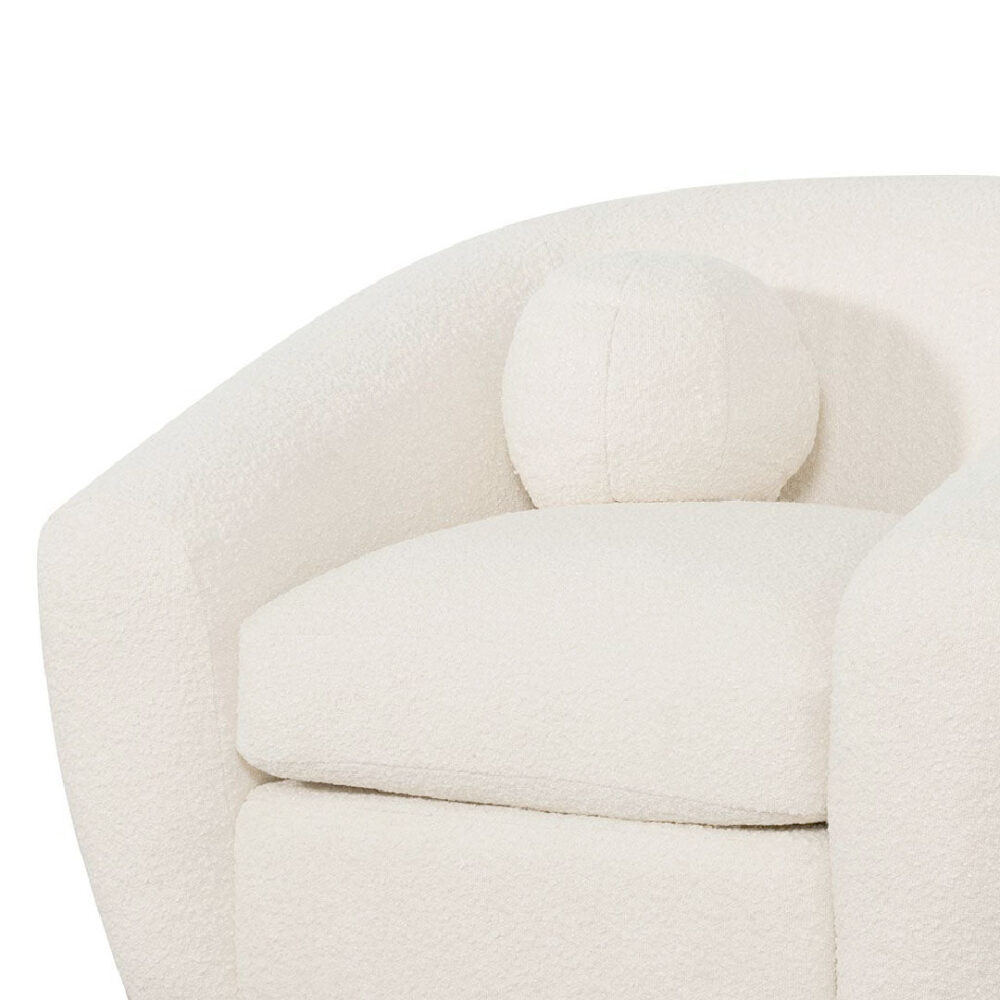 Hurst Armchair - Ivory White Boucle - Image 11