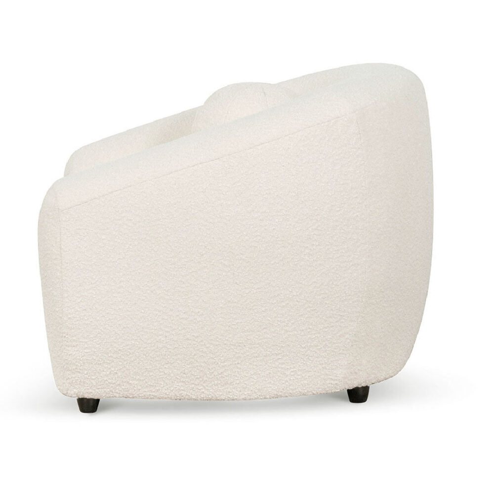 Hurst Armchair - Ivory White Boucle - Image 5