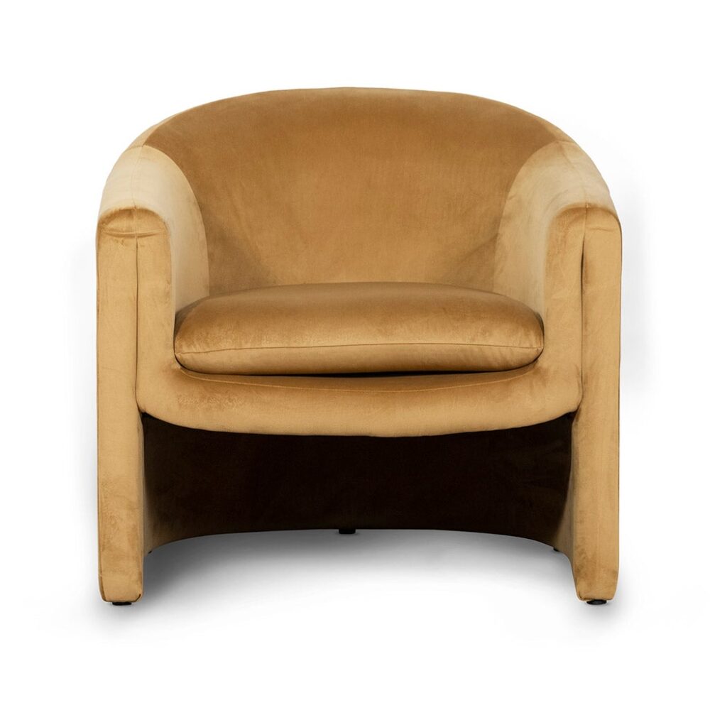 Daren Fabric Armchair - Mustard - Image 2