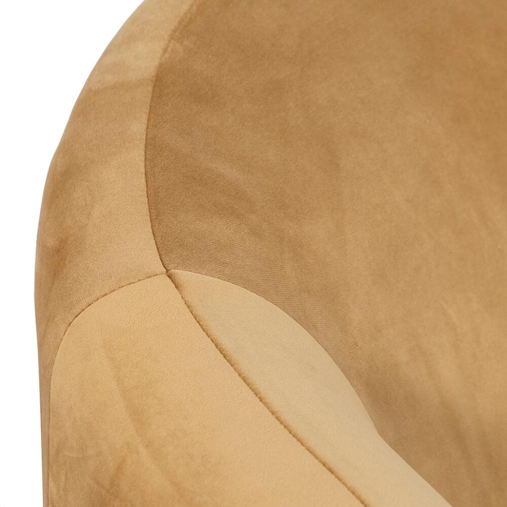 Daren Fabric Armchair - Mustard - Image 10