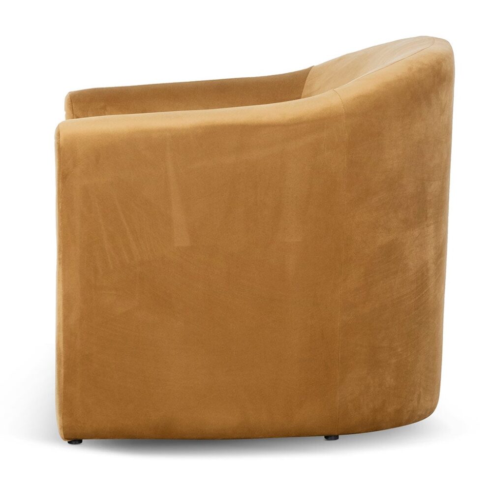 Daren Fabric Armchair - Mustard - Image 4